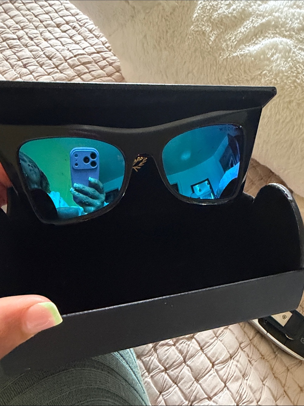 Wildfox Cateye Ivy blue oversized sunglasses